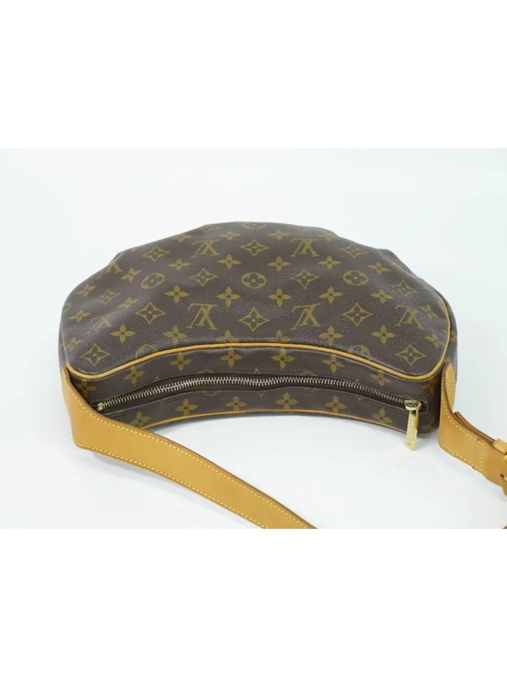 Louis Vuitton LV Croissant MM Monogram Shoulder Bag Brown Vintage
